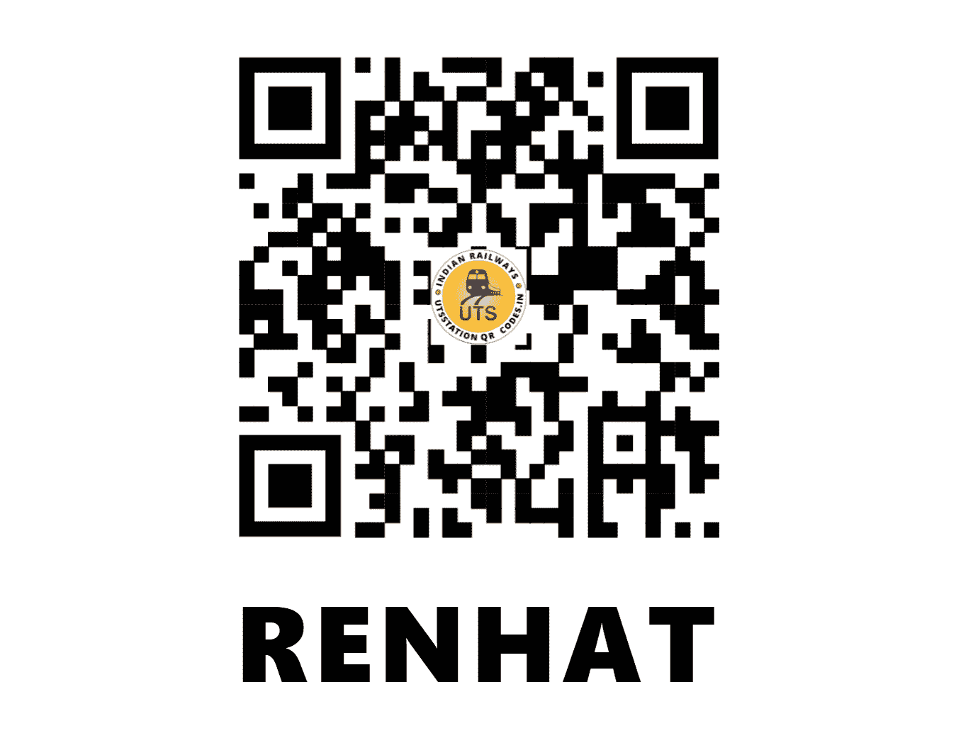 UTS QR Code for RENHAT - RENH - WC (MADHYA PRADESH)